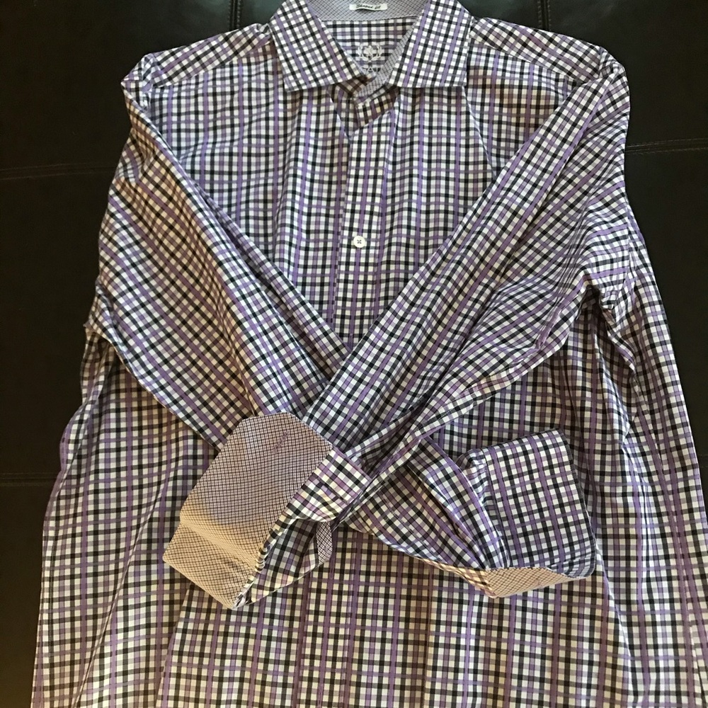 Men’s Bugatchi Dress Shirt. Like New. Shaped Fit.